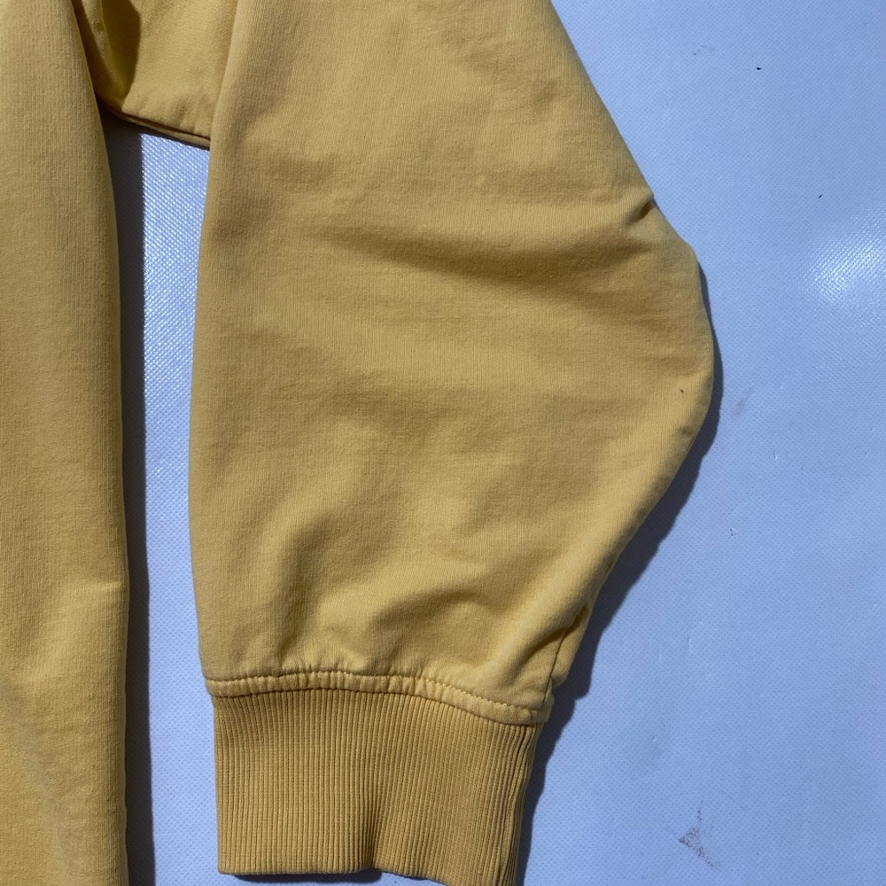 GOOD- Size XXL Mens IZOD Long Sleeve 1/4 Button Pullover Cotton Polyester Yellow - Picture 5 of 9